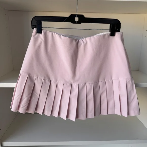 TORY BURCH SPORT Pink Pleated Miniskirt - Picture 5 of 10